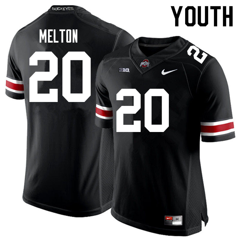 Youth #20 Mitchell Melton Ohio State Buckeyes College Football Jerseys Sale-Black